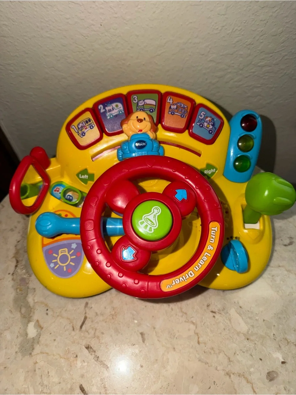 Turn & Learn Driver Toy - Yellow and Red